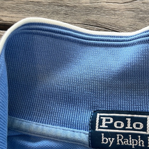POLO BY RALPH LAUREN YES THIS IS ACTUALLY VINTAGE AND YOU’D NEVER KNOW BLUE POLO - Picture 6 of 10